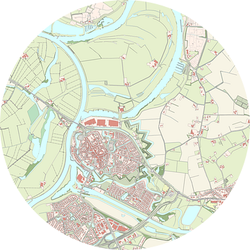 Kaart van Doesburg