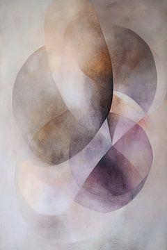Abstract Circles in Pastel Shades by Modern Collection