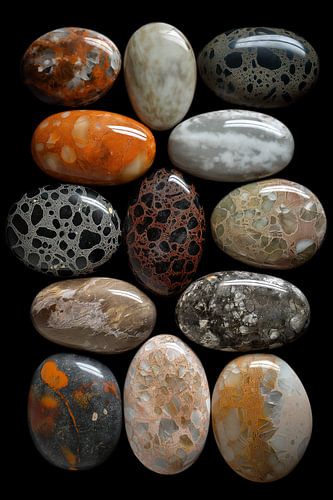 Pebble stones - ovale rivierstenen