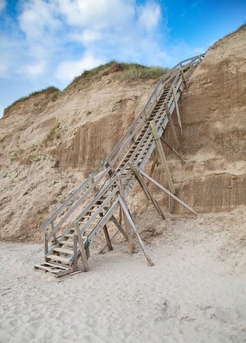 Trap naar het strand