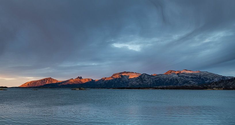 Coucher de soleil en Norvège par Esther Smit-Branderhorst