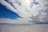 Uyuni bolivia. Magnificent view over Salar de Uyuni, Altiplano