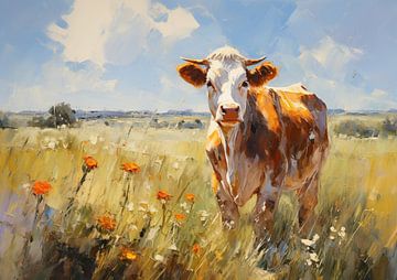 Cow by Wonderful Art