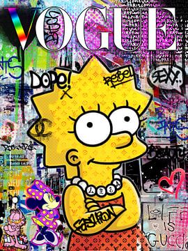 Lisa Simsson Vogue POP ART art de heroesberlin art mural NeoPOP Simpsons sur Julie_Moon_POP_ART