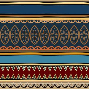 Navajo Pattern Aztec Abstract 6 van Gisela- Art for You