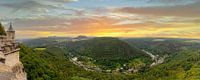 Prachtig panorama over Königstein, Saksen