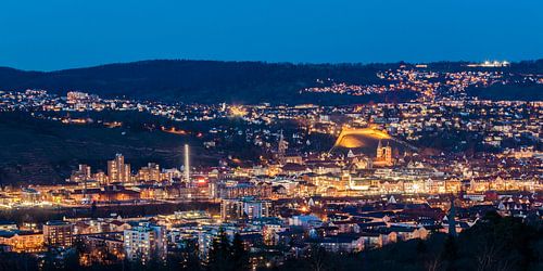 Esslingen am Neckar by night by Werner Dieterich