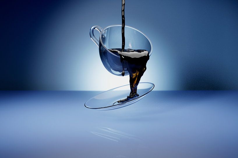 Fliegende Untertasse und eine Tasse Kaffee von Roel Timmermans