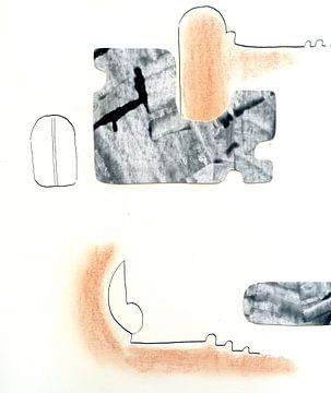 Grafische vormen - minimalistisch van Claudia Gründler