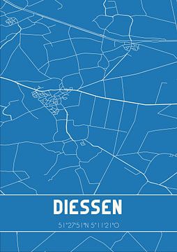 Blueprint | Map | Diessen (North Brabant) by Rezona