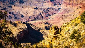 Naturwunder Schlucht und Colorado River Grand Canyon Nationalpark in Arizona USA