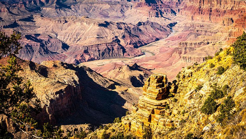 Naturwunder Schlucht und Colorado River Grand Canyon Nationalpark in Arizona USA von Dieter Walther