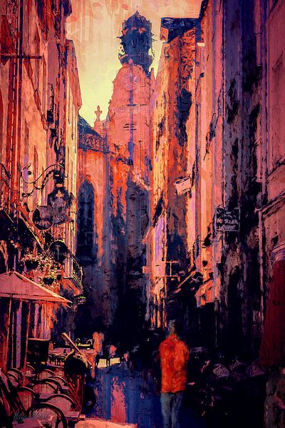 Small Street by Helga Blanke
