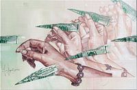 Folgen Sie dem Geld gemälde