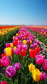 Tulips in full bloom by Digital Picture Art