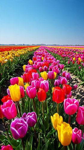 Tulips in full bloom