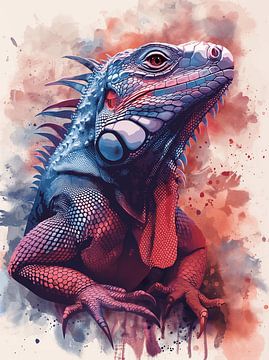 Colourful iguana 4 by Studio Ypie