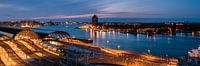 Panorama: View over the river IJ, Amsterdam