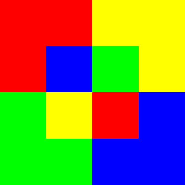 4x4 in 16 | Morphing | Quadrate im Zentrum | V=102-07 | P #01 von Gerhard Haberern