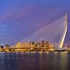 Skyline von Rotterdam am Abend, Niederlande von Adelheid Smitt