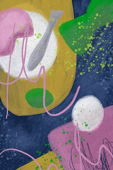 Enjoy I [modern abstract painting, mixed-media]