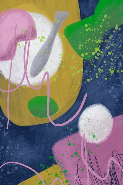 Enjoy I [modern abstract painting, mixed-media] by De Schildertuin