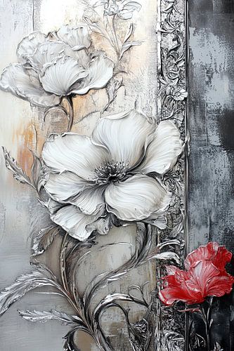 Rote Blume | Einsame Rote Blume