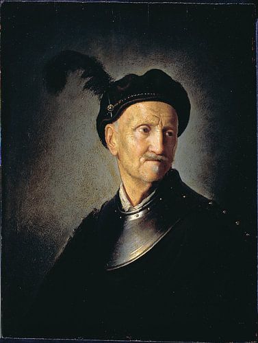 Man in wapenrusting, Rembrandt van Rijn