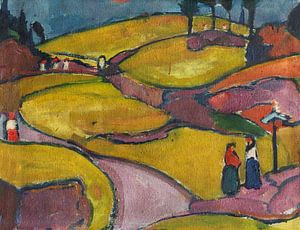 Hermann Stenner - Ritmisch landschap (Eifel) (1912)