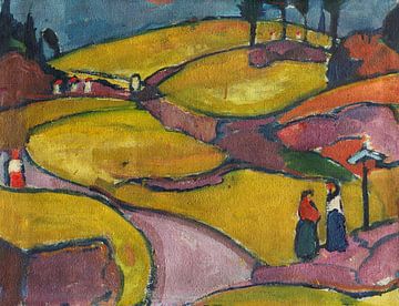 Hermann Stenner - Rhythmic Landscape (Eifel) (1912) by Peter Balan