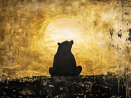Bear Sunset by Wonderful Art