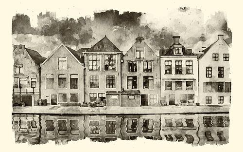 Dokkum Aquarell