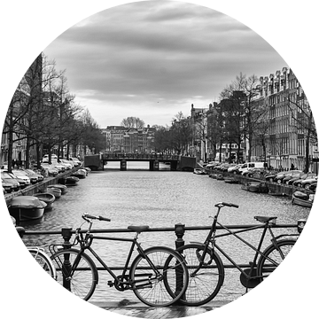 Amsterdamse Gracht 03 (zwart-wit) van Manuel Declerck