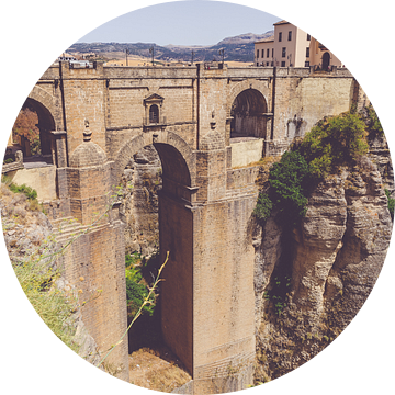 De  Puente Nuevo brug in Ronda in Andalusië