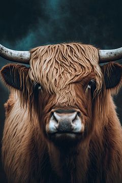Highland Cow von treechild .