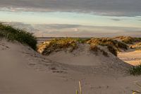 Duinen bij zonsondergang bij St. Peter Ording