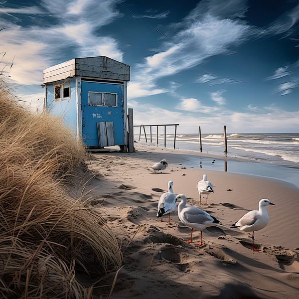 life on the beach by Egon Zitter