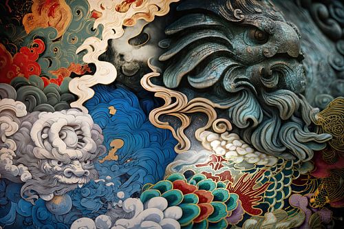 3D japan abstracte kunst