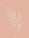 Pink Leaf - Botanische Print van MDRN HOME thumbnail