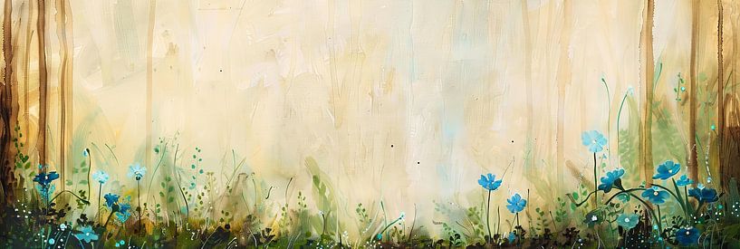 Bloemenweide van Poster Art Shop