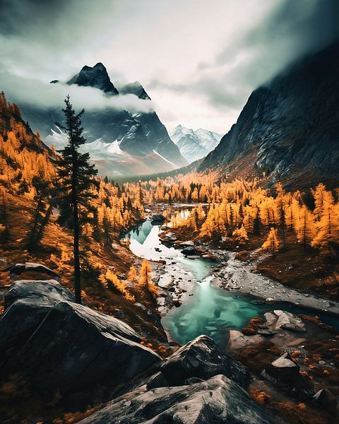 L'automne en Colombie-Britannique par fernlichtsicht