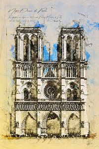 Notre Dame, Paris by Theodor Decker