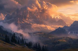 Erhabene Gipfel der Dolomiten