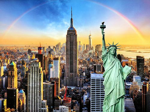 New York City met Vrijheidsbeeld