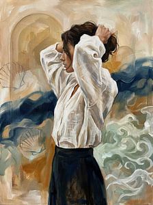 A Woman Adrift in Shell and Sea