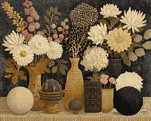 Composition florale moderne Delight sur Peintures accrocheuses