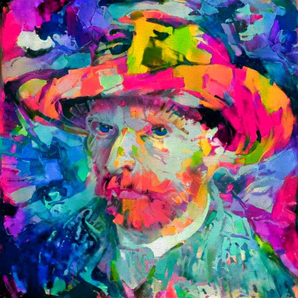 Motief Vincent Van Gogh - Expressieve kleuren van Team W 32 Gallery