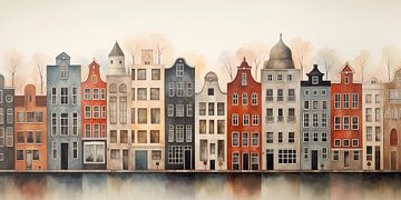 Canal houses by Bert Nijholt