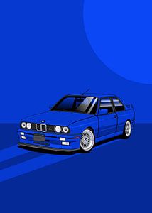 Art Car BMW E30 M3 blue