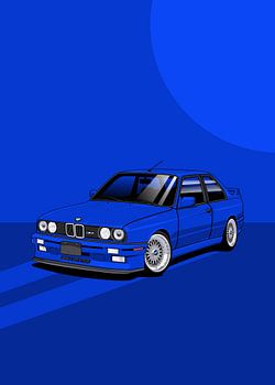 Kunstauto BMW E30 M3 blau